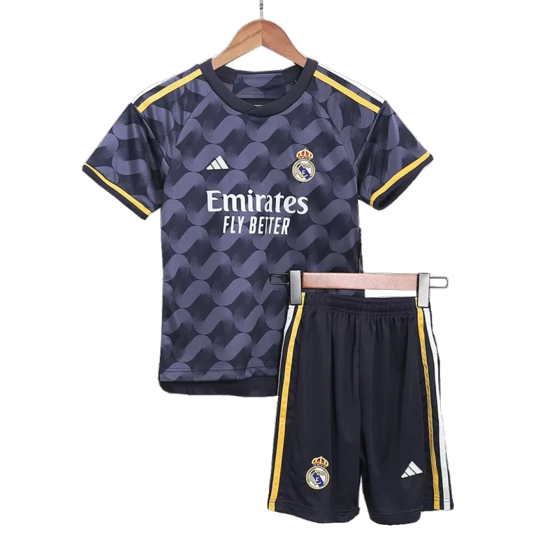 Kid's Real Madrid Jersey Custom Away Soccer Soccer Kits 2023/24 - bestsoccerstore