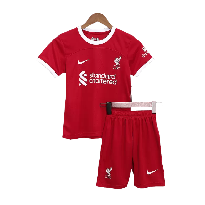 Kid's Liverpool Jersey Custom Home Soccer Soccer Kits 2023/24 - bestsoccerstore