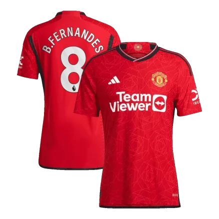 Manchester United Jersey B.FERNANDES #8 Custom Home Soccer Jersey 2023/24 - bestsoccerstore