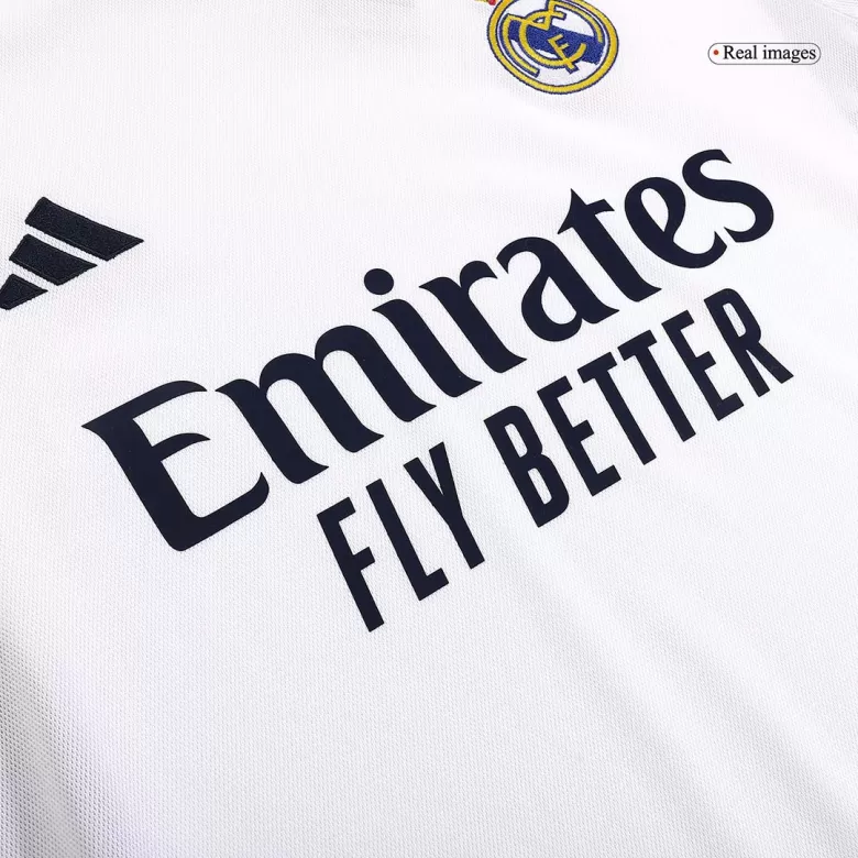 Real Madrid Home Soccer Jersey 2023/24 - UCL Champion 15-Plus Size - bestsoccerstore