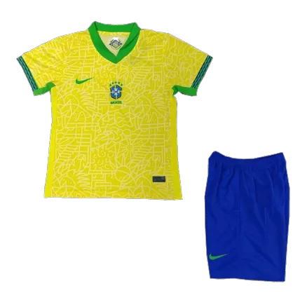 Youth Brazil Copa América Concept Home Soccer Kits2024 - bestsoccerstore
