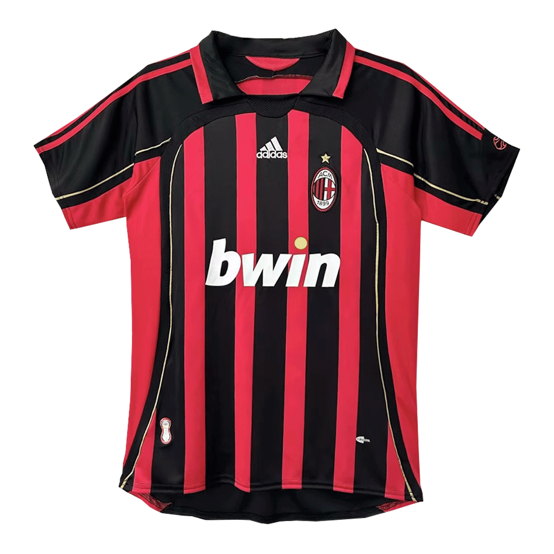 MALDINI #3 AC Milan Retro Jersey Home Soccer Shirt 2006/07 - bestsoccerstore