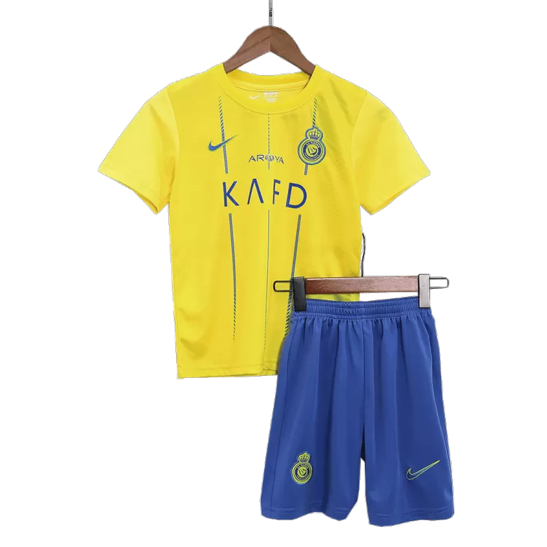 Kid's Al Nassr Jersey Custom Home Soccer Soccer Kits 2023/24 - bestsoccerstore