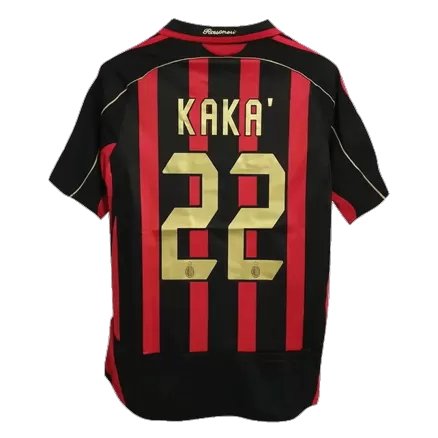 KAKA' #22 AC Milan Soccer Jersey Home Custom Shirt 2006/07 - bestsoccerstore