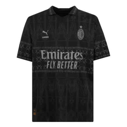 AC Milan X Pleasures Fourth Away Jersey Custom Soccer Jersey Fourth Away 2023/24 - bestsoccerstore