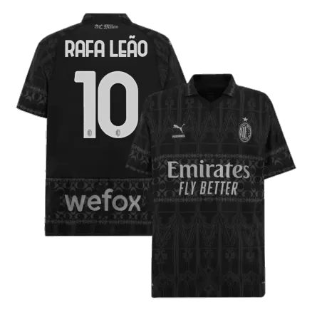 RAFA LEÃO #10 AC Milan X Pleasures Soccer Jersey Fourth Away Custom Shirt 2023/24 - bestsoccerstore