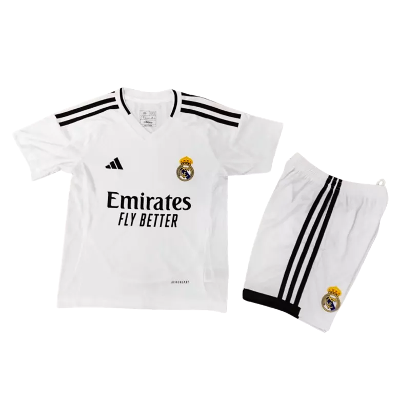 Kids Real Madrid Home Soccer Kits 2024/25 - bestsoccerstore