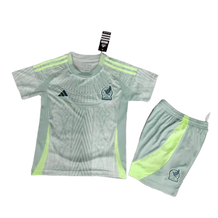 Kids Mexico Copa América Away Soccer Kits 2024 - bestsoccerstore