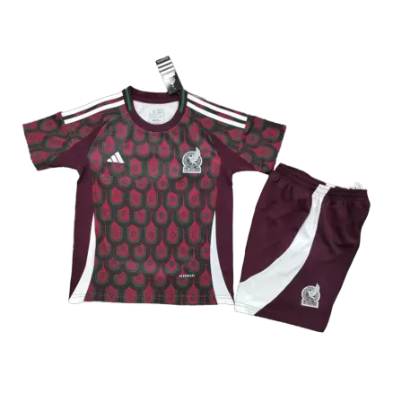 Kids Mexico Copa América Home Soccer Kits 2024 - bestsoccerstore