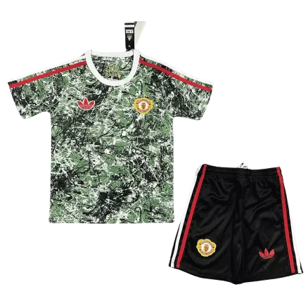 Kid's Manchester United x Stone Roses Soccer Kits 2023/24 - bestsoccerstore