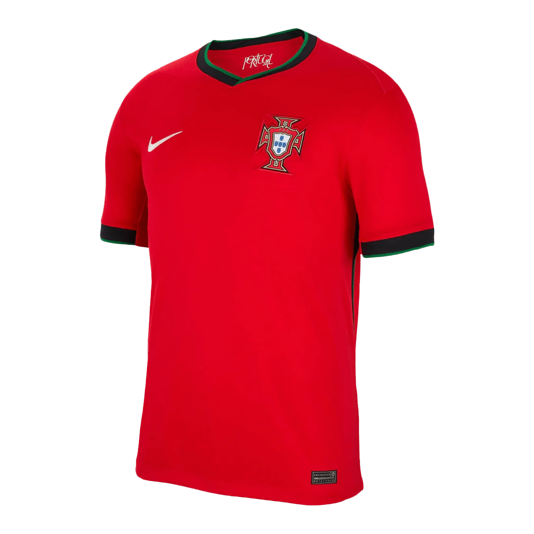 Portugal Soccer Jersey Home Custom Shirt - bestsoccerstore