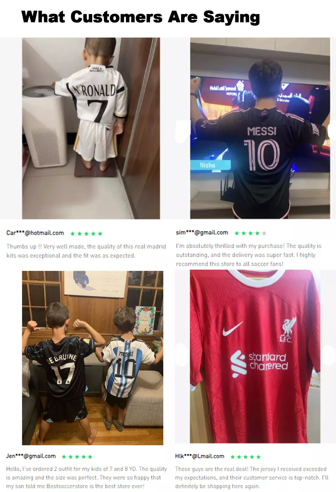 What Customers Are Saying - bestsoccerstore