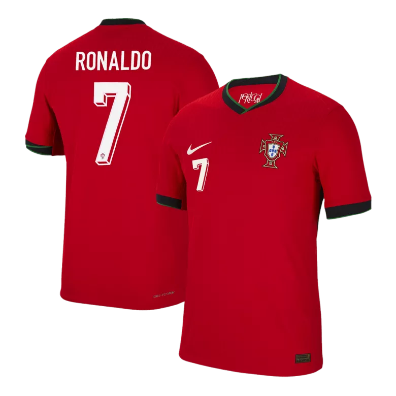 Authentic RONALDO #7 Soccer Jersey Portugal Home Shirt 2024 - bestsoccerstore