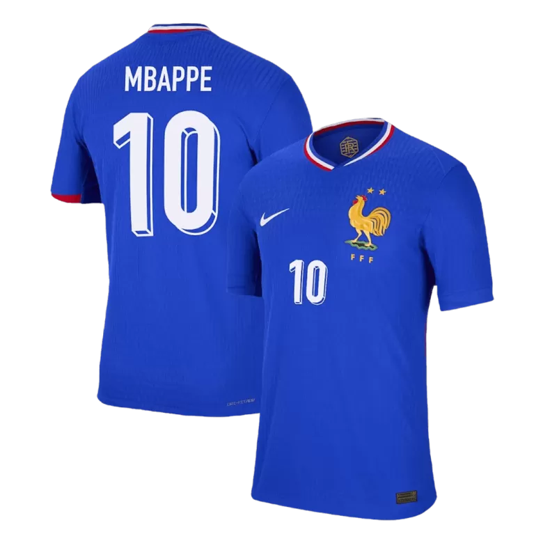 Authentic MBAPPE #10 Soccer Jersey France Home Shirt 2024 - bestsoccerstore