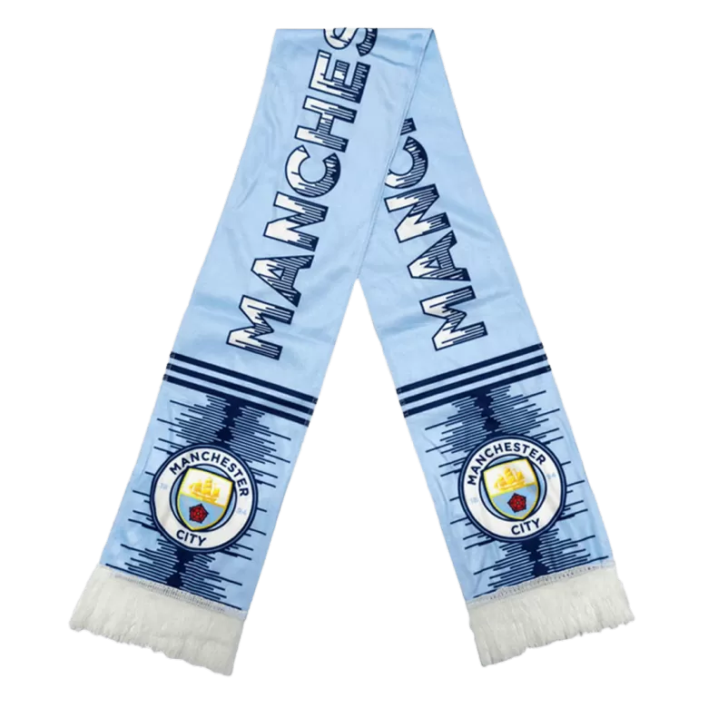 Manchester City Soccer Scarf Blue - bestsoccerstore