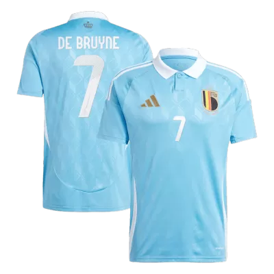 Belgium Jersey Custom DE BRUYNE #7 Soccer Jersey Away 2024 - bestsoccerstore