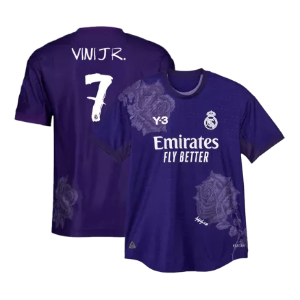 Authentic VINI JR. #7 Soccer Jersey Real Madrid Fourth Away Shirt 2023/24 - bestsoccerstore