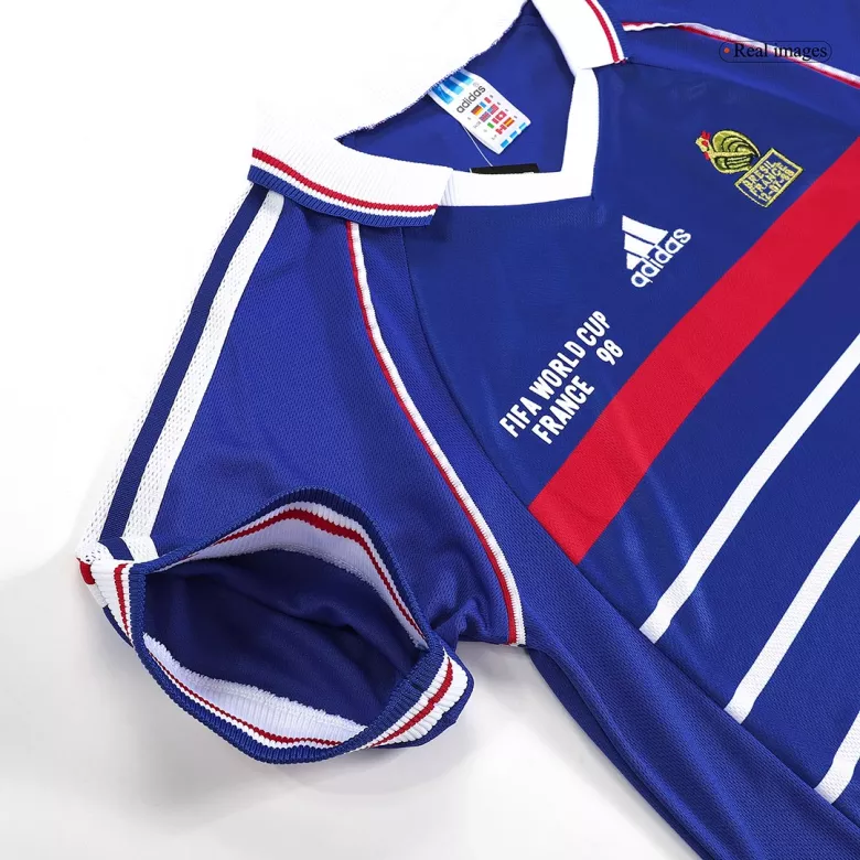 France World Cup Jersey Custom Home Soccer Retro Jersey 1998 - bestsoccerstore