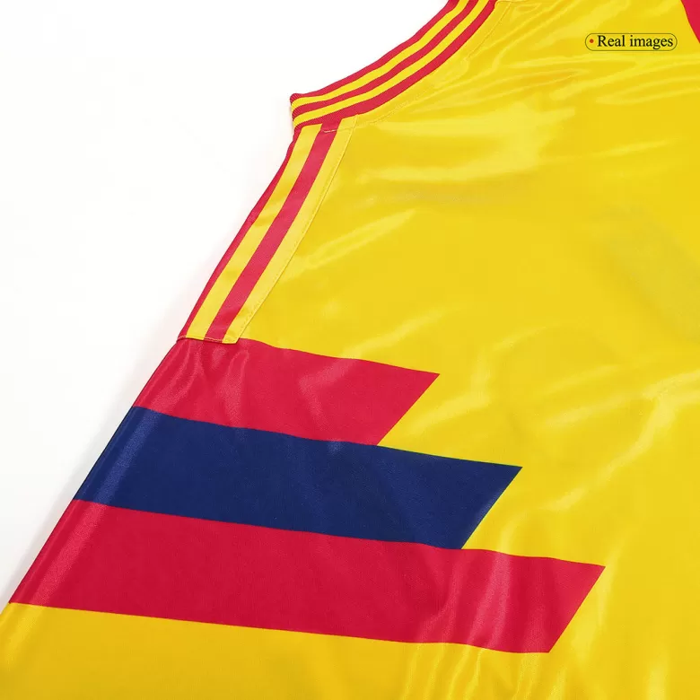 Colombia Jersey Custom Home Soccer Jersey 1990 - bestsoccerstore