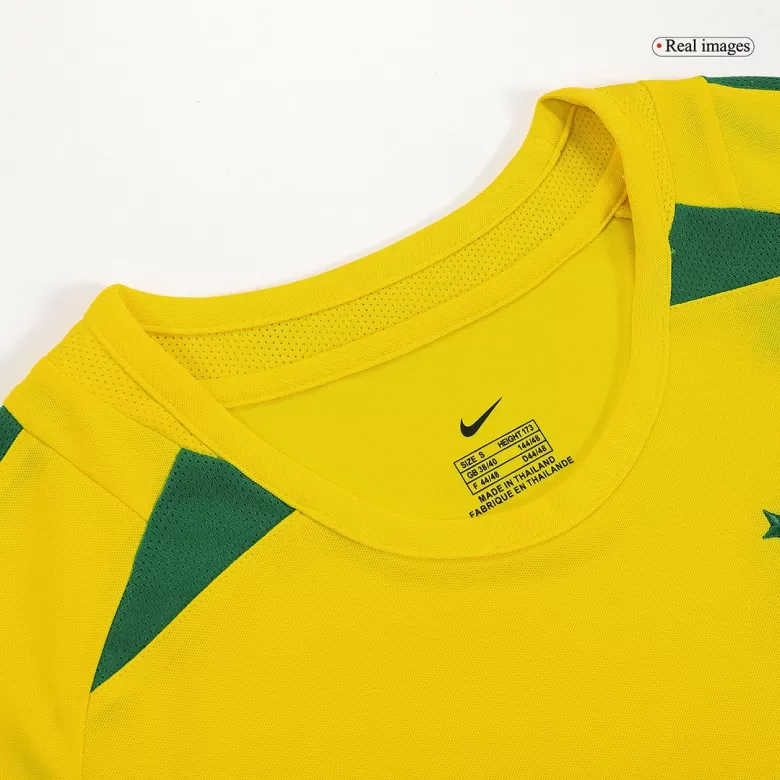 Brazil Jersey Custom Home Soccer Jersey 2002/03 - bestsoccerstore