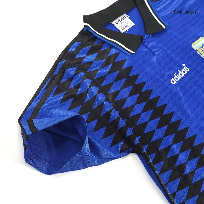 Argentina Jersey Custom Away Soccer Jersey 1994 - bestsoccerstore