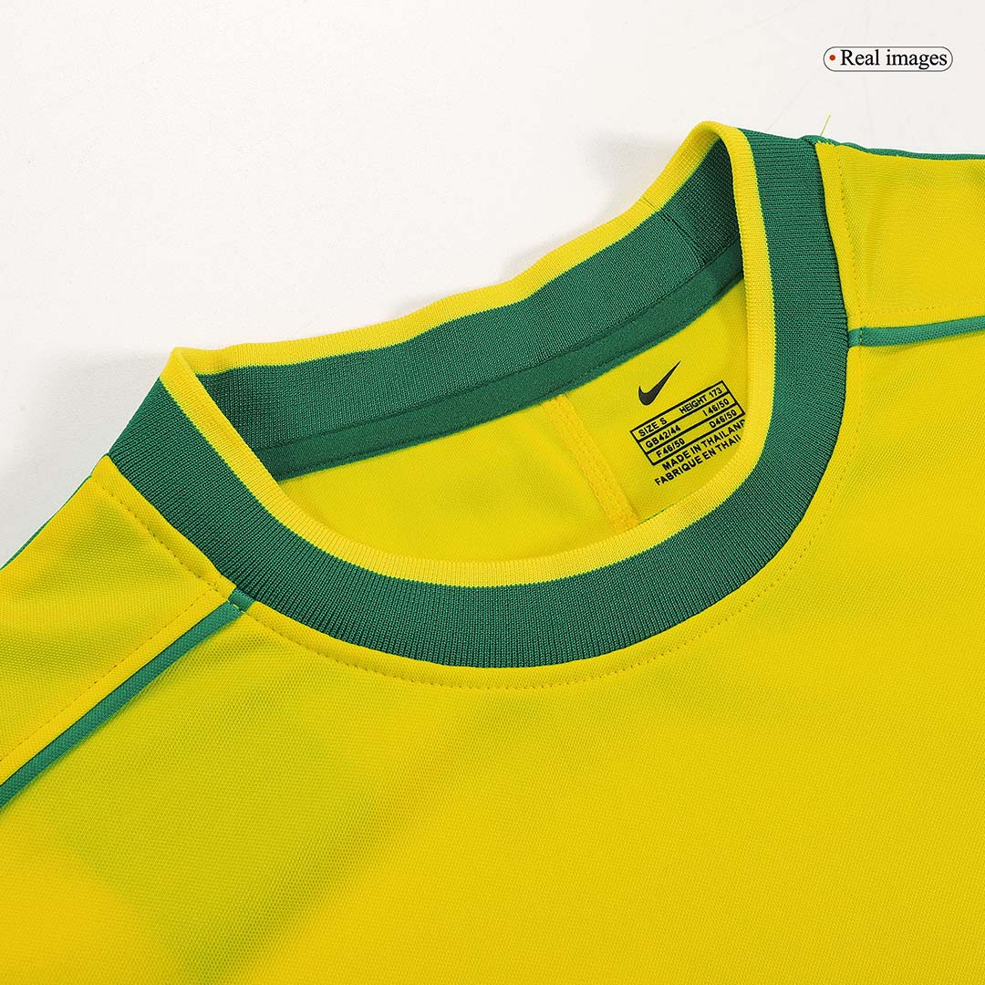 Brazil Jersey Custom Home Soccer Jersey 1998 - bestsoccerstore
