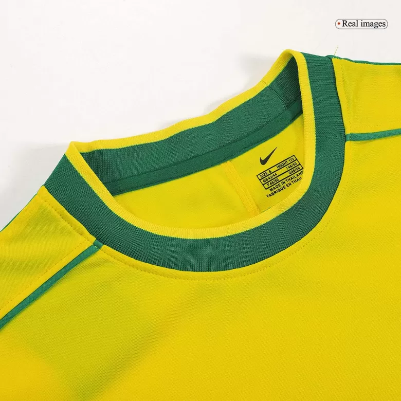 Brazil Jersey Custom Home Soccer Jersey 1998 - bestsoccerstore