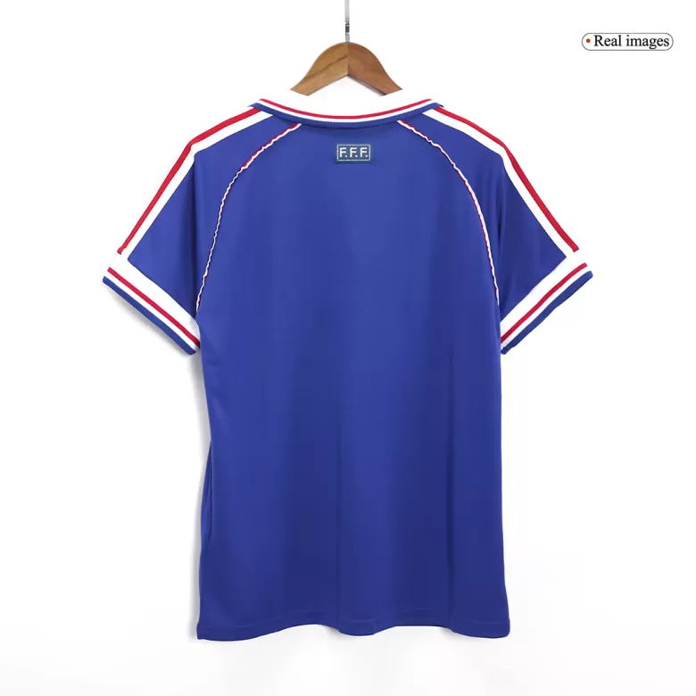 France World Cup Jersey Custom Home Soccer Retro Jersey 1998 - bestsoccerstore