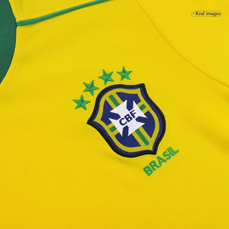 Brazil Jersey Custom Home Soccer Jersey 1998 - bestsoccerstore