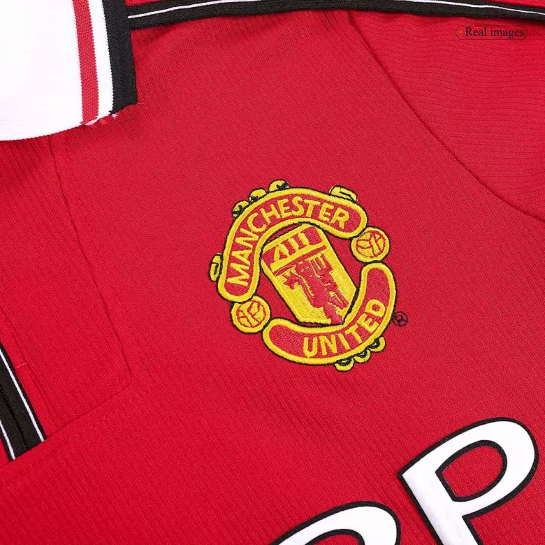Manchester United Jersey Custom Home Soccer Retro Jersey 1998/99 - bestsoccerstore