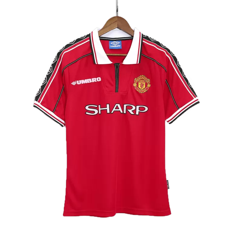 Manchester United Jersey Custom Home Soccer Jersey 98/00 - bestsoccerstore