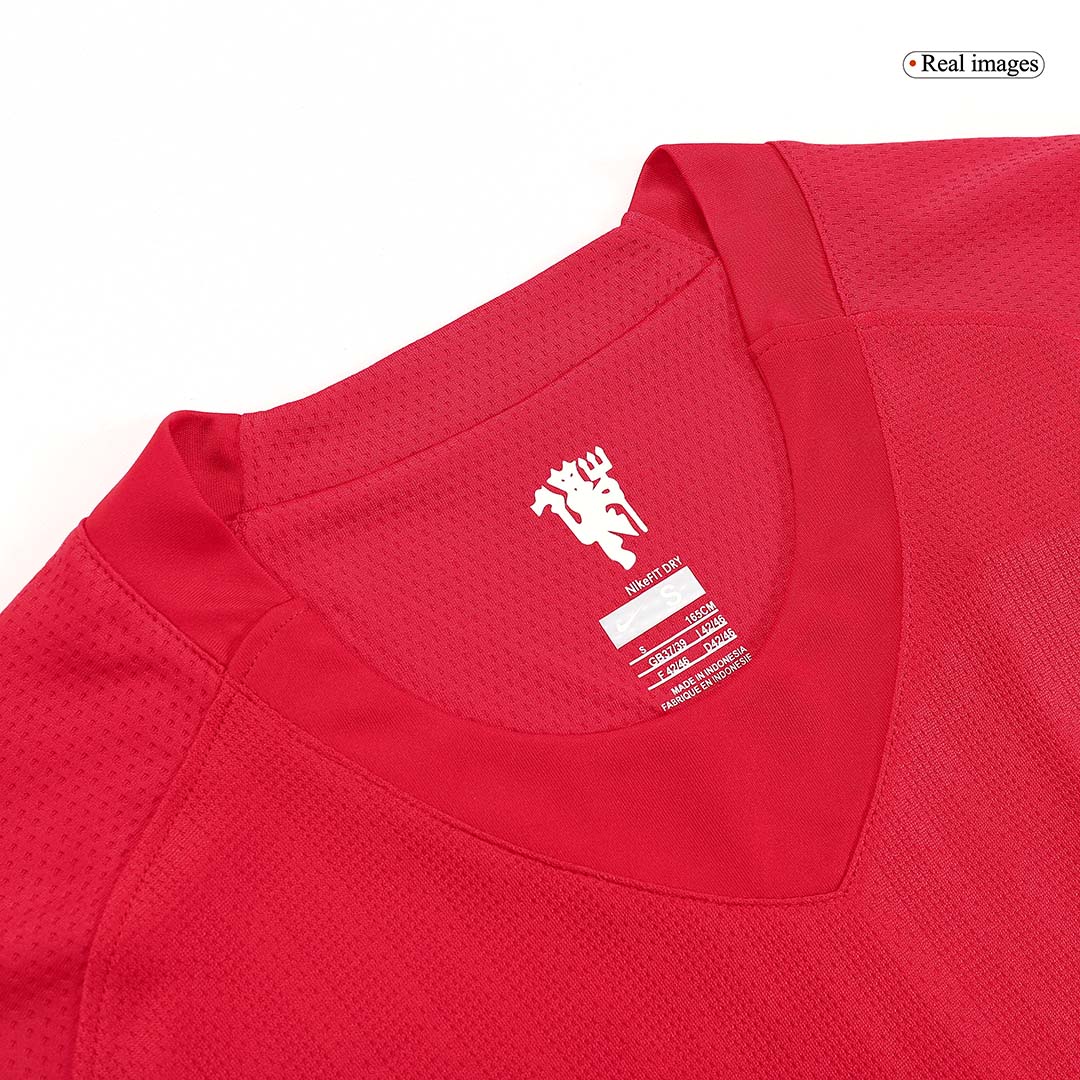 RONALDO #7 Manchester United Retro Jersey Home Long Sleeve Soccer Shirt 2007/08 - bestsoccerstore