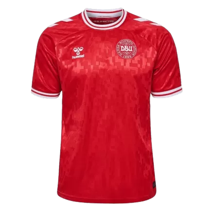 Men's Denmark Soccer Jersey Home Custom Shirt 2024 - bestsoccerstore