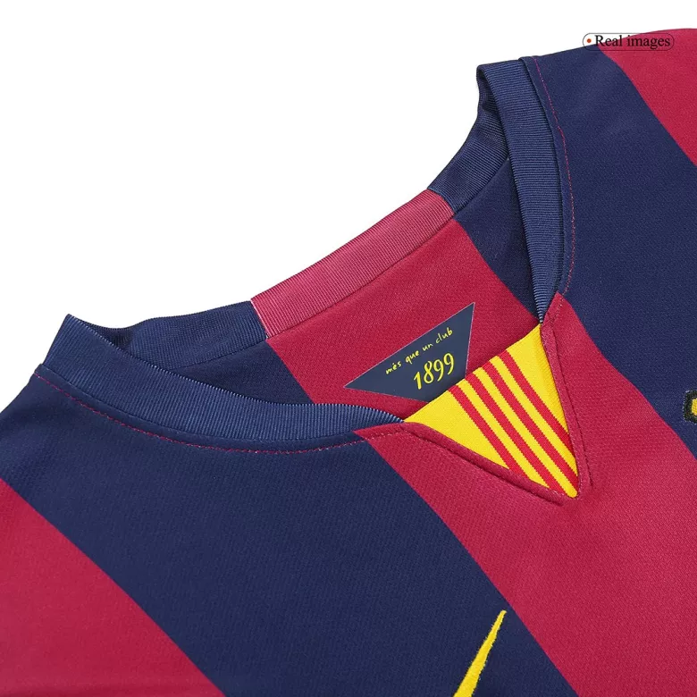 Barcelona Retro Jersey Home Soccer Shirt 2014/15 - bestsoccerstore