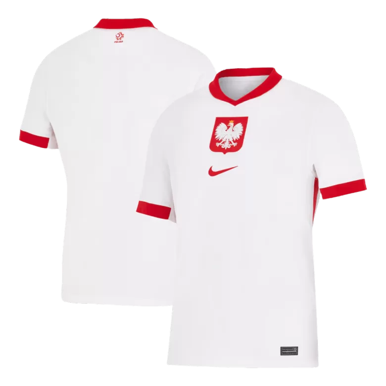 Poland Soccer Jersey Home Custom Shirt 2024 - bestsoccerstore