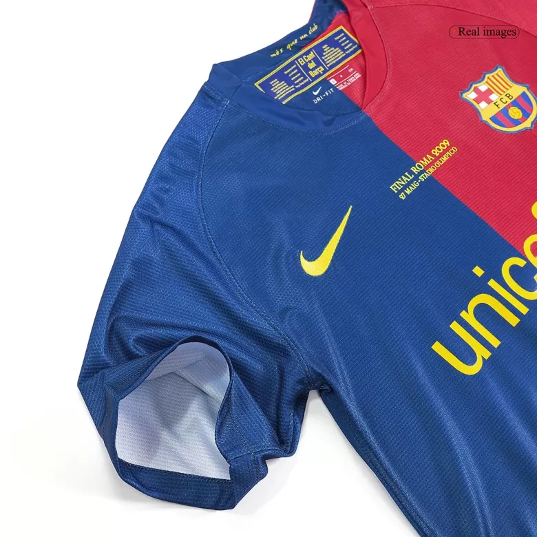 Jersey MESSI #10 Home Retro Soccer Jersey 2008/09 - UCL UCL Final - bestsoccerstore