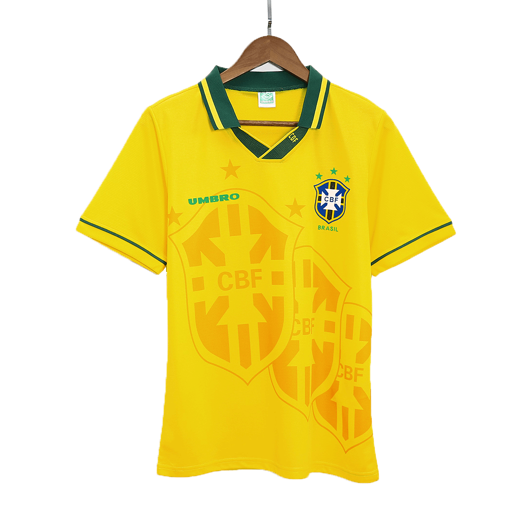 【超特価】 Jersey Retro Soccer Home Custom Jersey Brazil 1993/94 Best | 記念グッズ