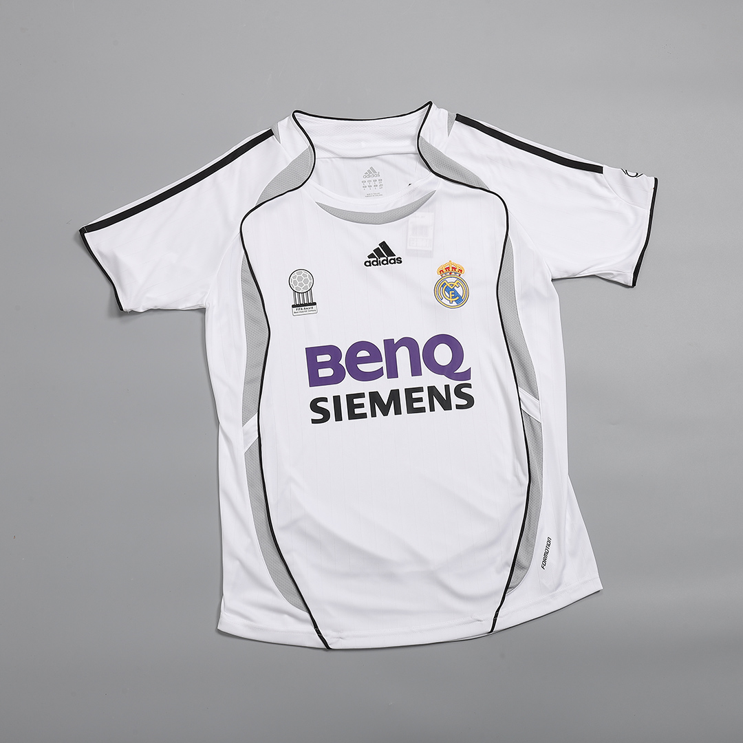 Real Madrid 2006/07 Retro Jersey Home Soccer Shirt - bestsoccerstore