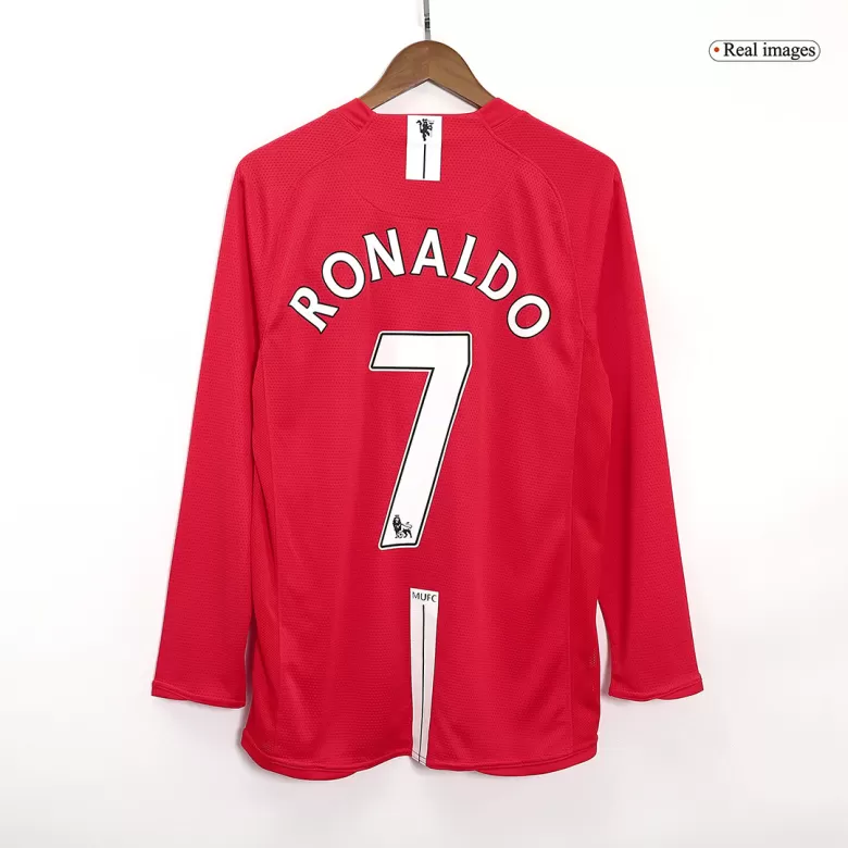 Manchester United Jersey RONALDO #7 Custom Home Soccer Jersey 2007/08 - bestsoccerstore