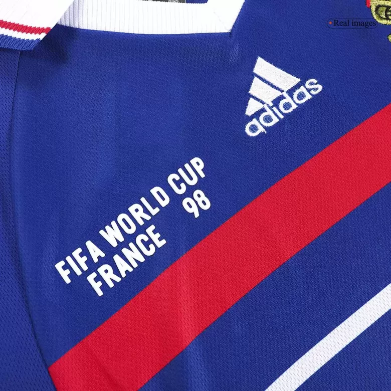 France World Cup Jersey Custom Home Soccer Retro Jersey 1998 - bestsoccerstore