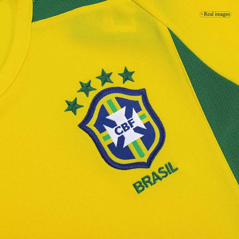 Brazil Jersey Custom Home Soccer Jersey 2002/03 - bestsoccerstore