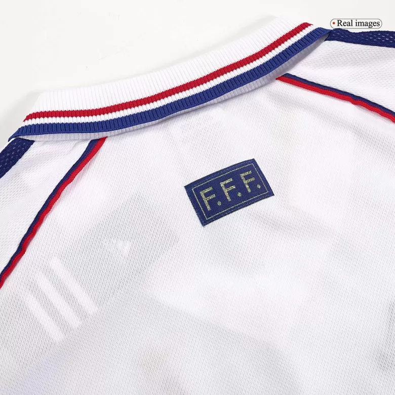 France Jersey Custom Away Soccer Jersey 1998 - bestsoccerstore