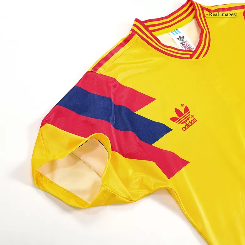 Colombia Jersey Custom Home Soccer Jersey 1990 - bestsoccerstore