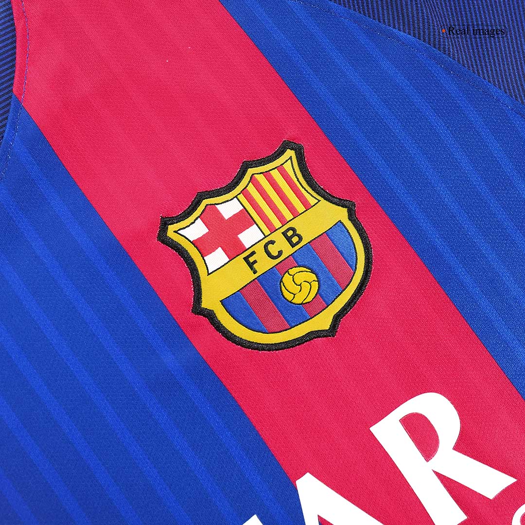  Barcelona Jersey Custom Home Soccer Retro Jersey 2016/17 - bestsoccerstore