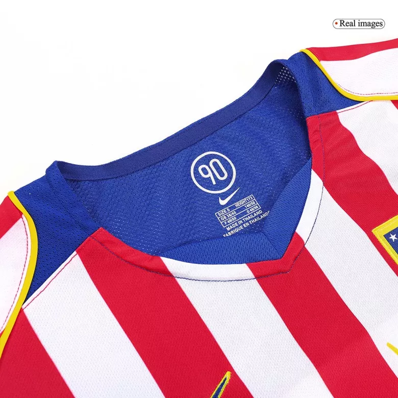 Atletico Madrid Retro Jersey Home Soccer Shirt 2004/05 - bestsoccerstore