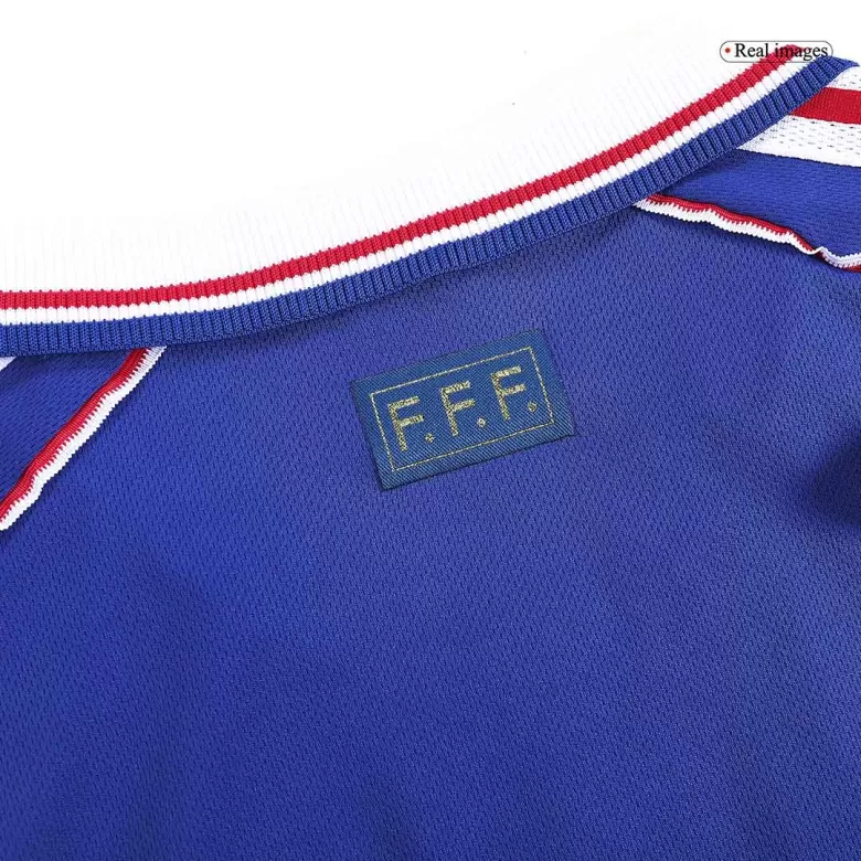 France World Cup Jersey Custom Home Soccer Retro Jersey 1998 - bestsoccerstore