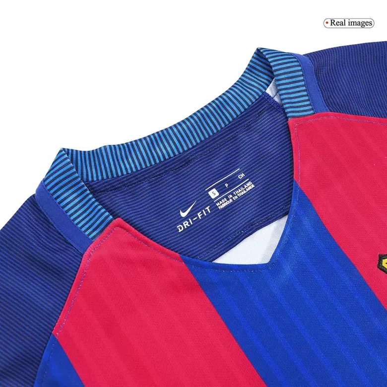  Barcelona Jersey Custom Home Soccer Retro Jersey 2016/17 - bestsoccerstore
