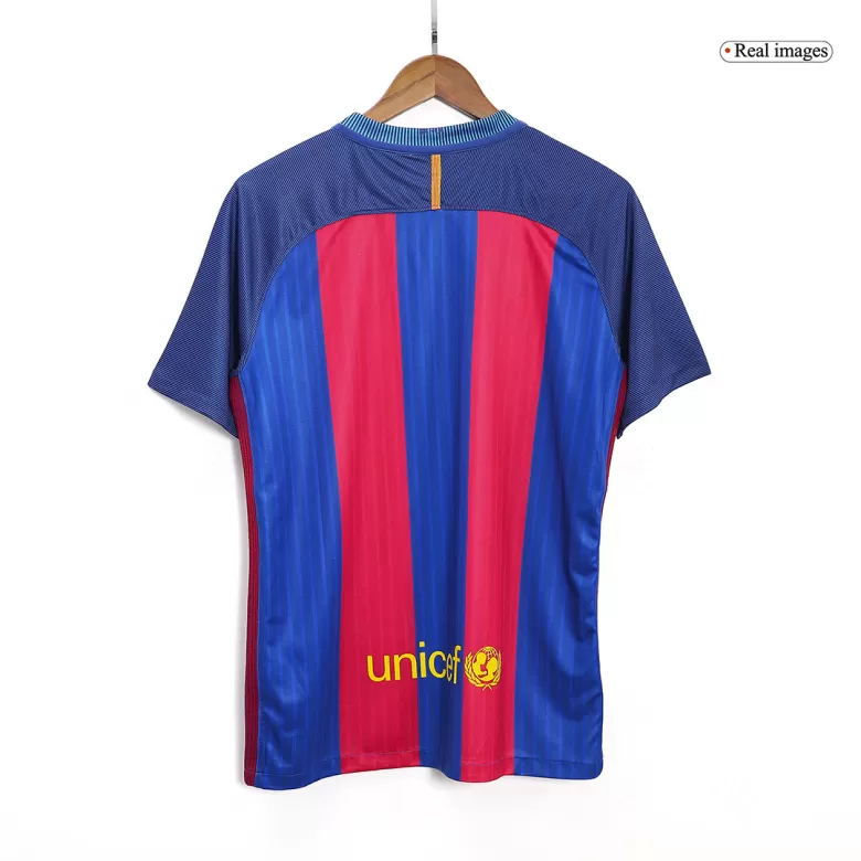  Barcelona Jersey Custom Home Soccer Retro Jersey 2016/17 - bestsoccerstore