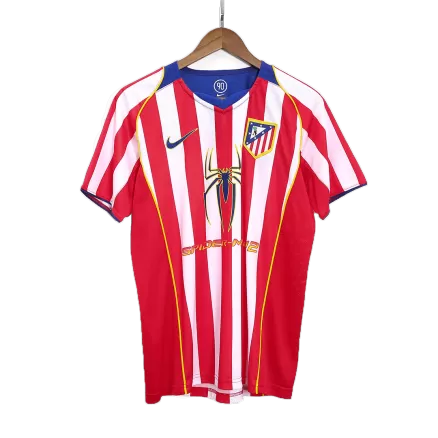 Atletico Madrid Retro Jersey Home Soccer Shirt 2004/05 - bestsoccerstore