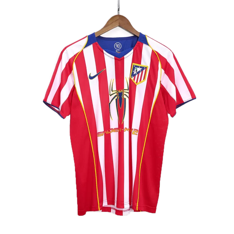 Atletico Madrid Retro Jersey Home Soccer Shirt 2004/05 - bestsoccerstore